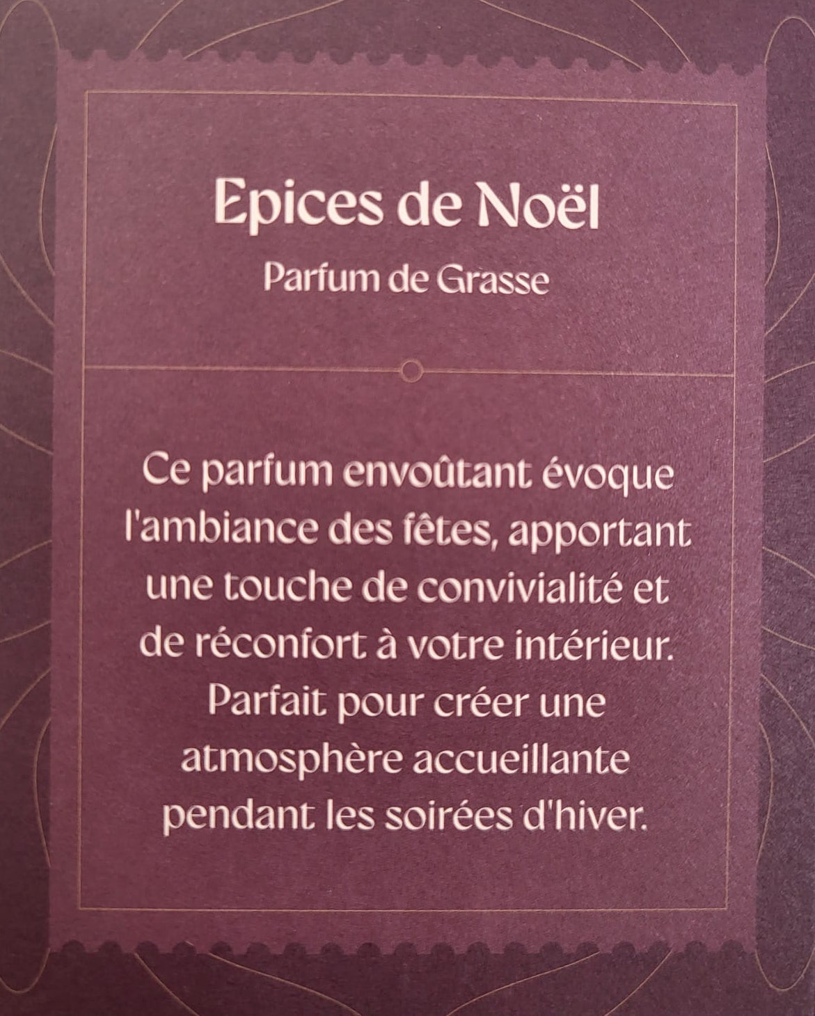 Bougie Épices de Noël