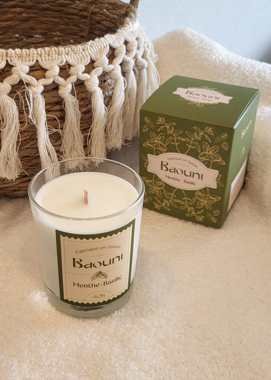 Bougie Menthe-Basilic