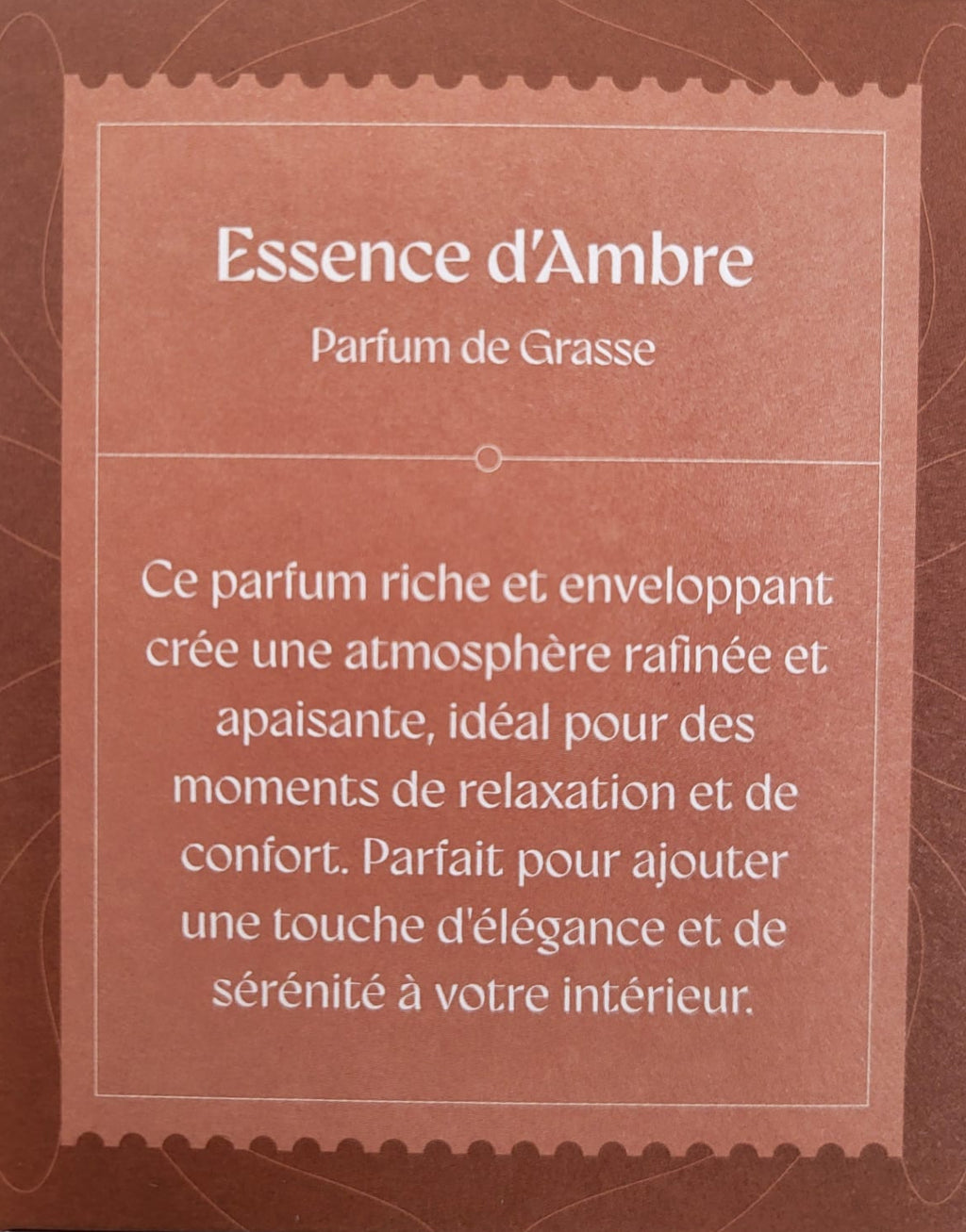 Bougie Essence d'Ambre