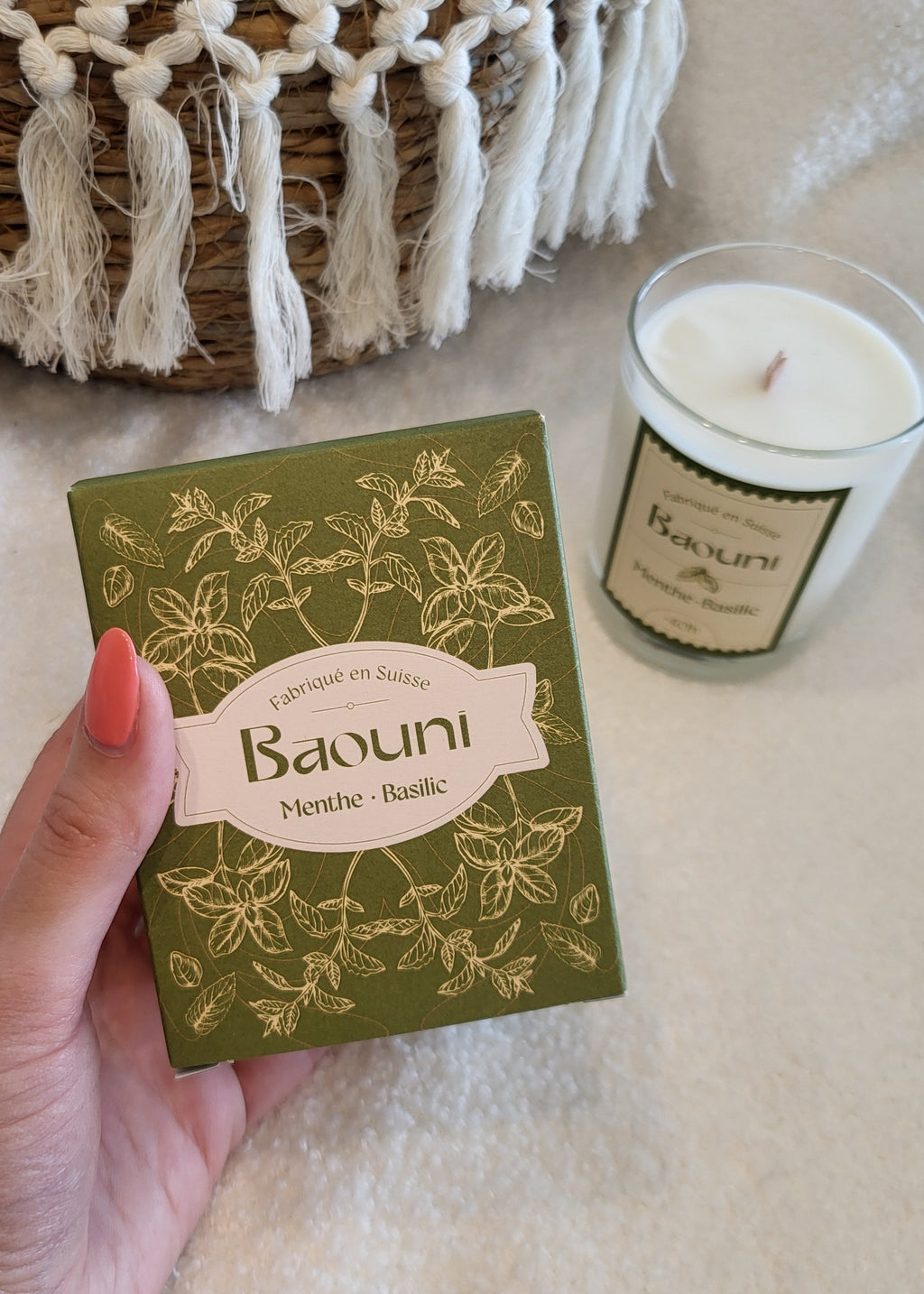 Bougie Menthe-Basilic
