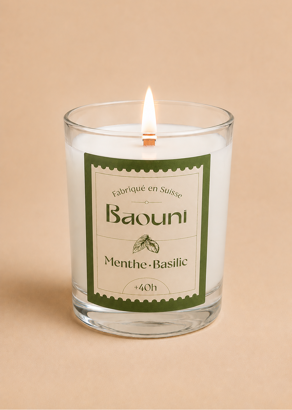 bougie menthe basilic